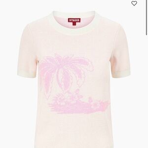 NWT STAUD Reyna Short-Sleeve Wool-Blend